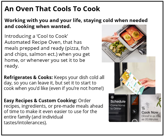 An Oven That Cools To Cook
