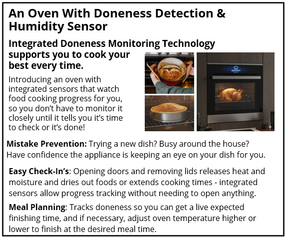 An Oven With Doneness Detection & Humidity Sensor