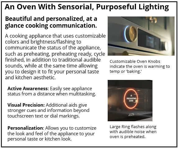 An Oven With Sensorial, Purposeful Lighting
