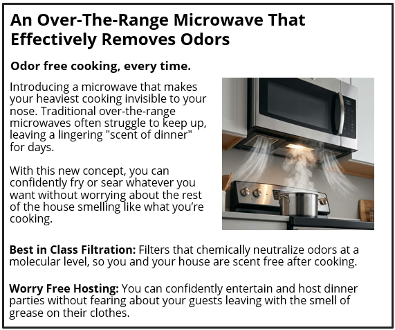An Over The Range Microwave That Effectively Removes Odors
