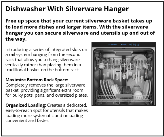 Dishwasher With Silverware Hanger