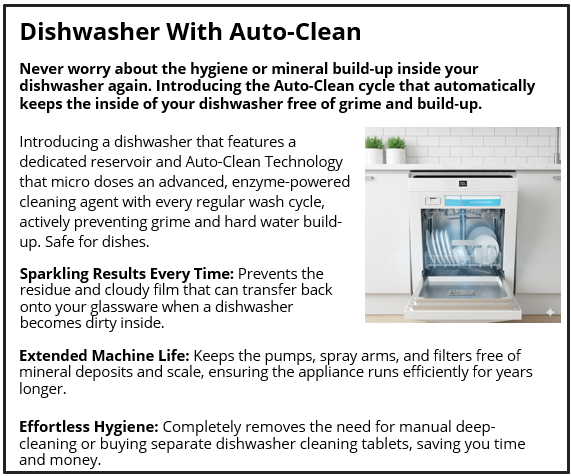 Dishwasher with Auto-Clean