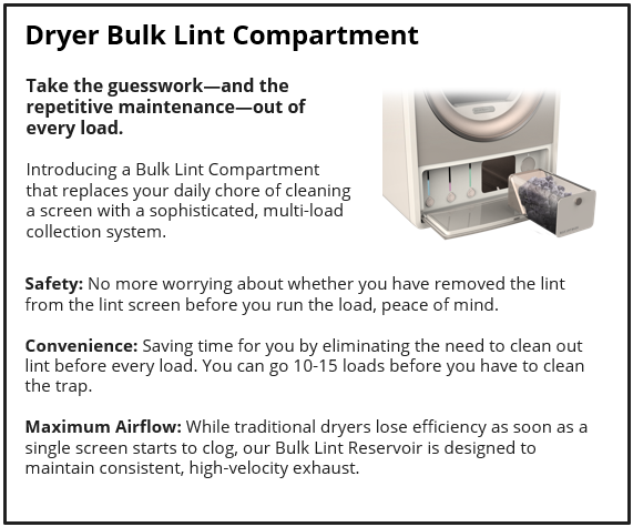 Dryer Bulk Lint Compartment