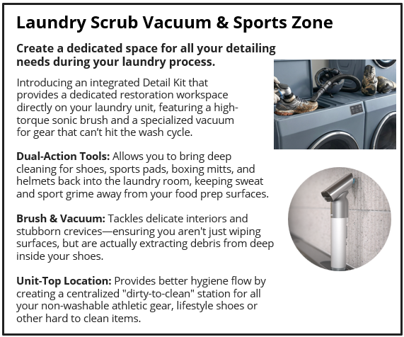 Laundry Scrub Vacuum & Sports Zone