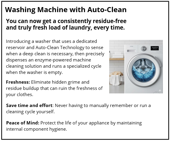 Washing Machine with Auto-Clean