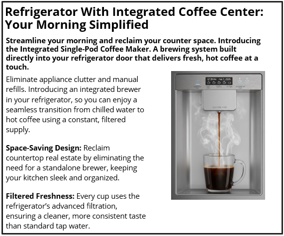 Refrigerator With Integrated Coffee Center: Your Morning Simplified