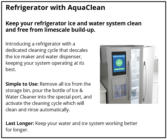 Refrigerator with AquaClean